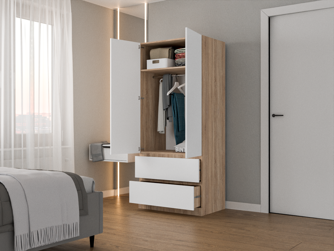 Мальм 313 oak white ИКЕА (IKEA) изображение товара