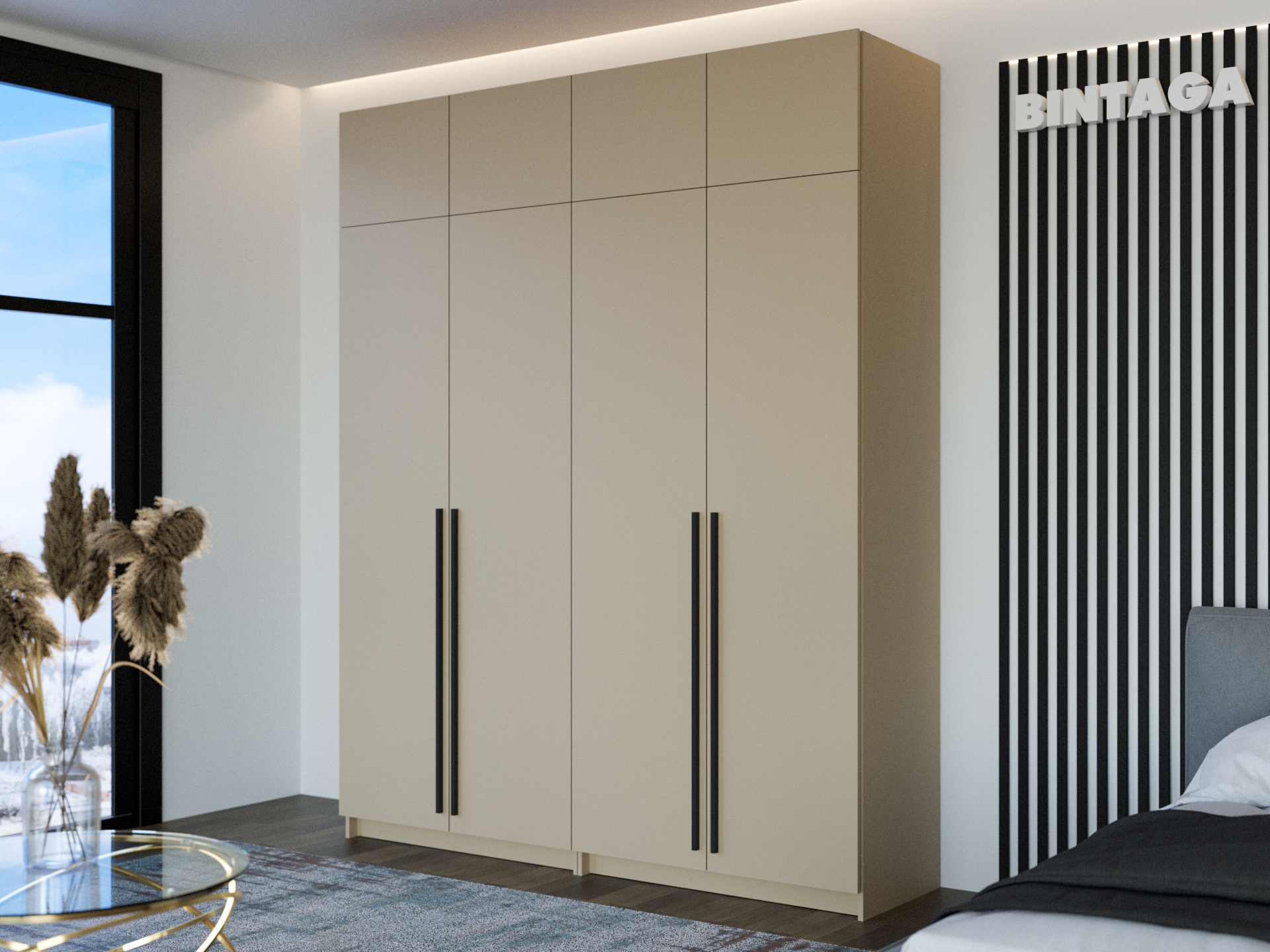 Распашной шкаф Пакс Фардал 67 brown ИКЕА (IKEA)