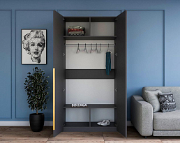 Изображение товара Пакс Мускен 3 grey ИКЕА (IKEA) на сайте bintaga.ru