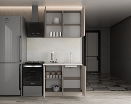 Изображение товара Кухонный гарнитур METOД 3 brown ИКЕА (IKEA) на сайте bintaga.ru