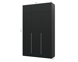 Изображение товара Пакс Альхейм 23 black (silver) ИКЕА (IKEA) на сайте bintaga.ru