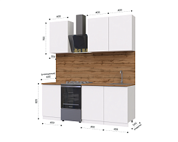 Изображение товара Кухонный гарнитур METOД 2 white ИКЕА (IKEA) на сайте bintaga.ru