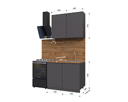 Изображение товара Кухонный гарнитур METOД 3 grey ИКЕА (IKEA) на сайте bintaga.ru