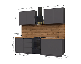 Изображение товара Кухонный гарнитур METOД 1 grey ИКЕА (IKEA) на сайте bintaga.ru