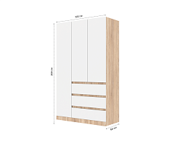 Изображение товара Мальм 314 oak white ИКЕА (IKEA) на сайте bintaga.ru