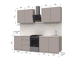 Изображение товара Кухонный гарнитур METOД 1 brown ИКЕА (IKEA) на сайте bintaga.ru
