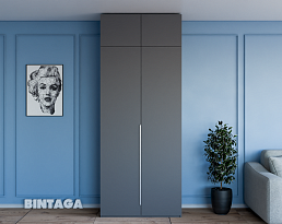 Изображение товара Пакс Альхейм 22 grey (silver) ИКЕА (IKEA) на сайте bintaga.ru